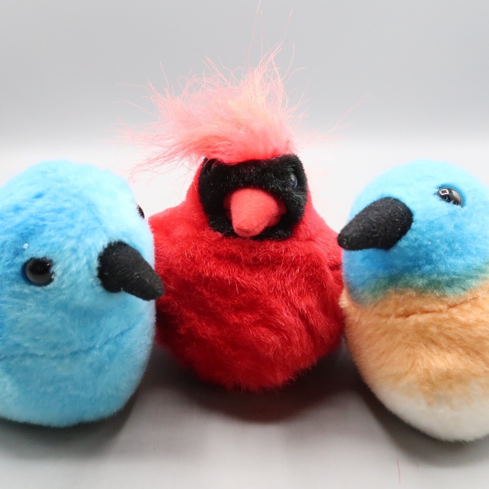 K&M‎ International Inc Plush Bird Audubon Wild Republic Soft wit Sounds Lot of 3